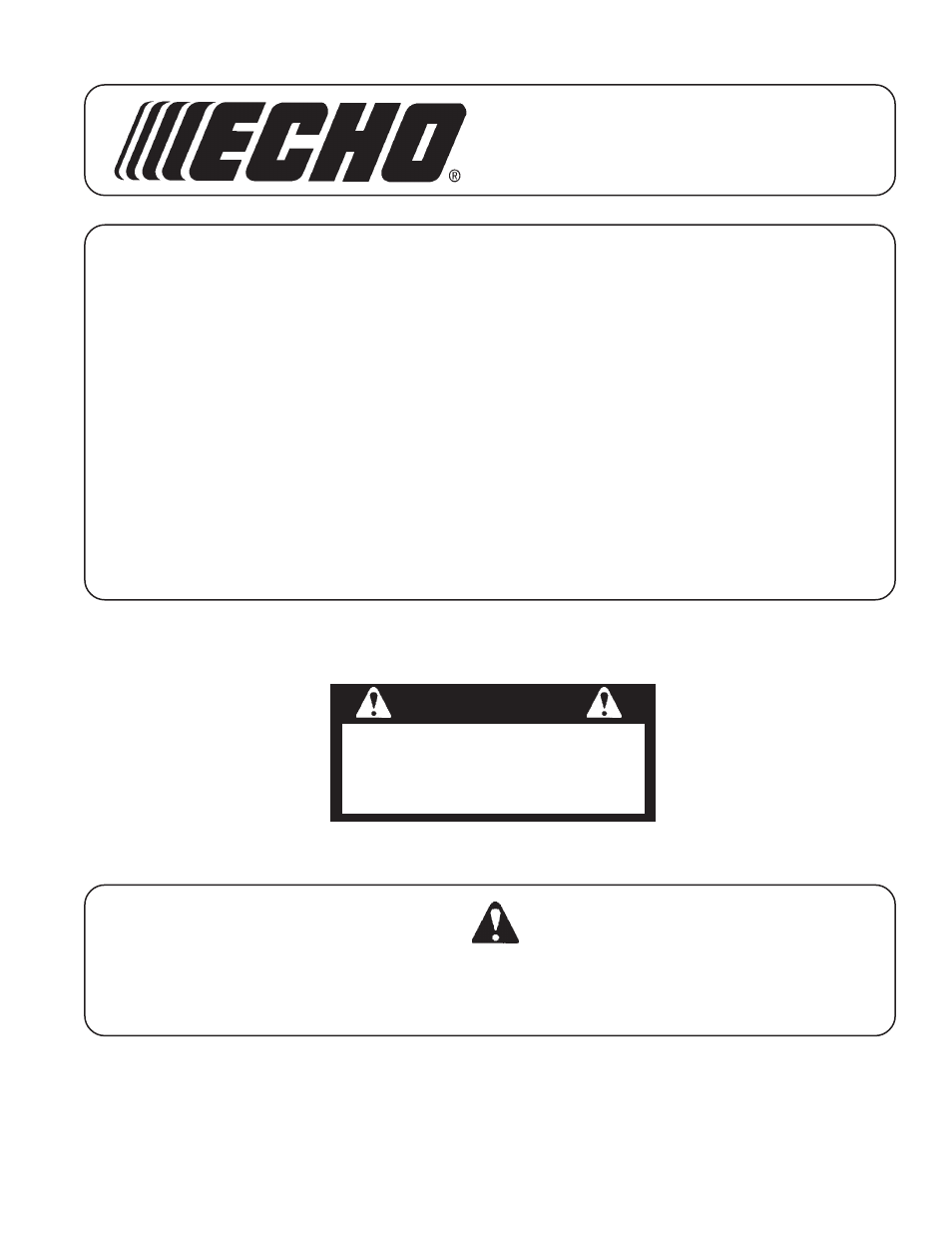 Echo PAS-2601  EN User Manual | 28 pages