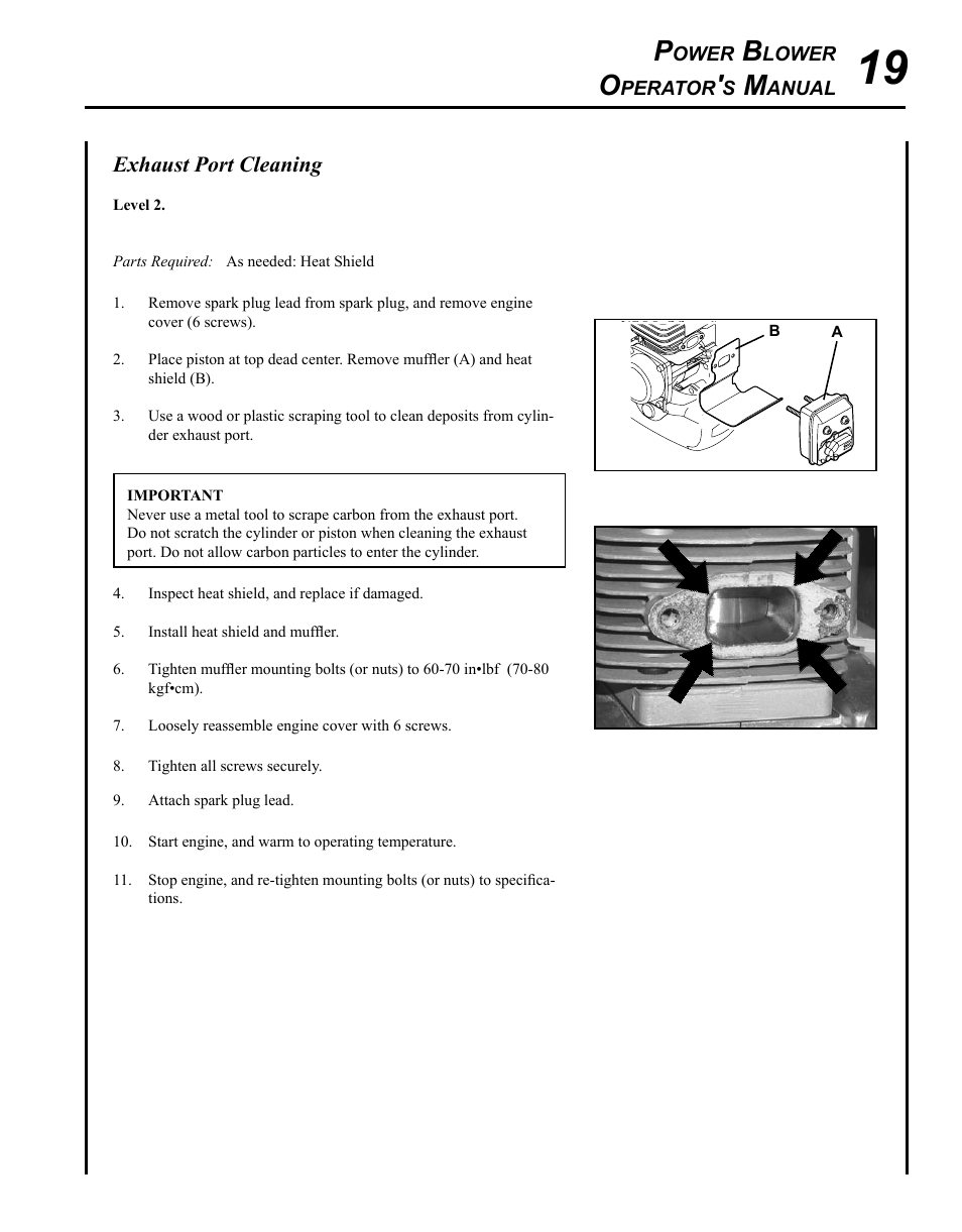 Echo PB-250 User Manual | Page 19 / 28