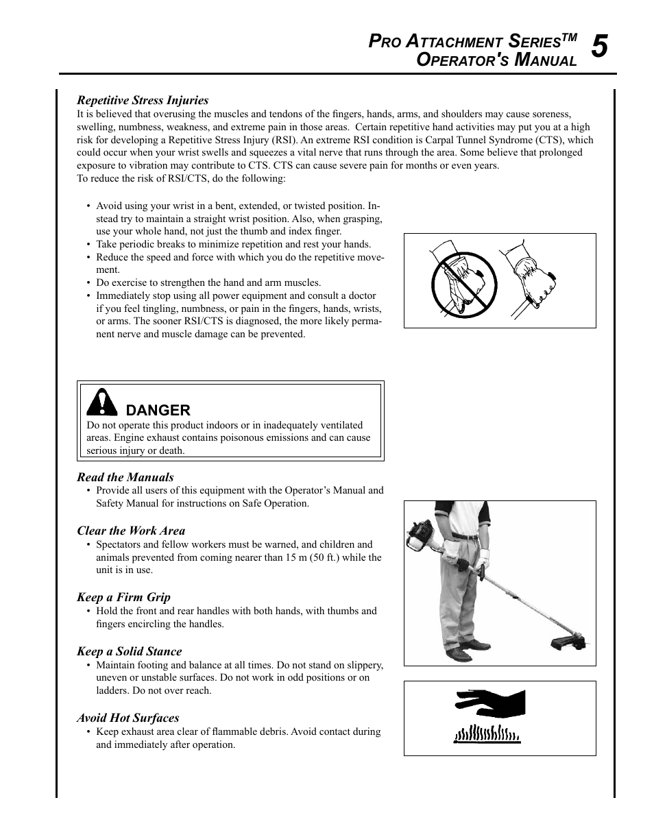 Echo PRO ATTACHMENT SERIES PAS-225 User Manual | Page 5 / 28