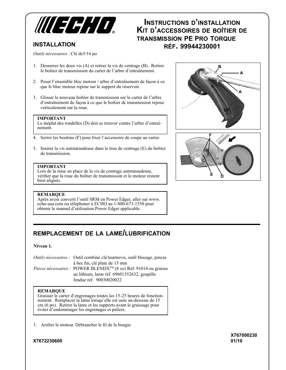 Echo 99944230001 User Manual | Page 5 / 8