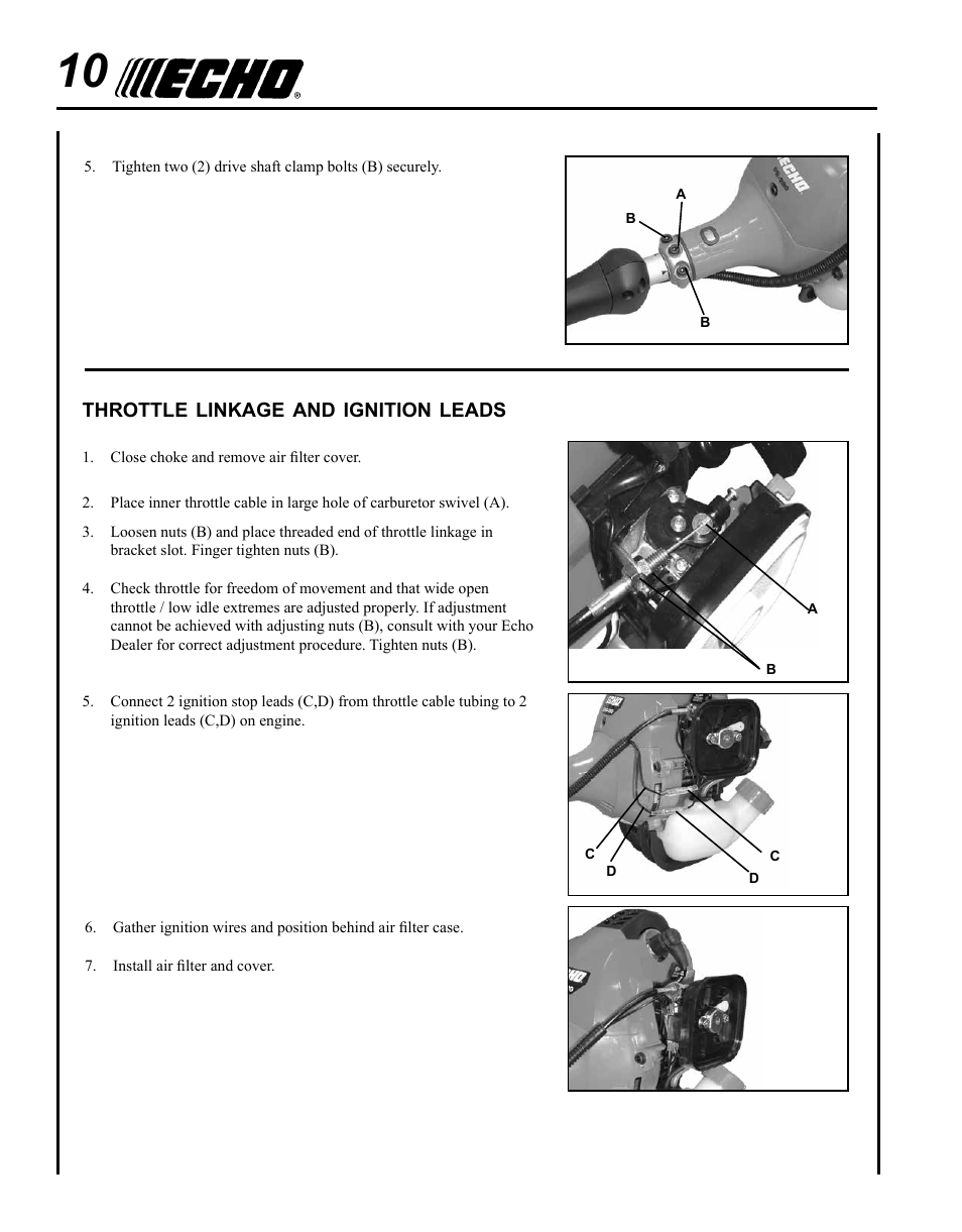 Echo POWER EDGER PE-280 User Manual | Page 10 / 28