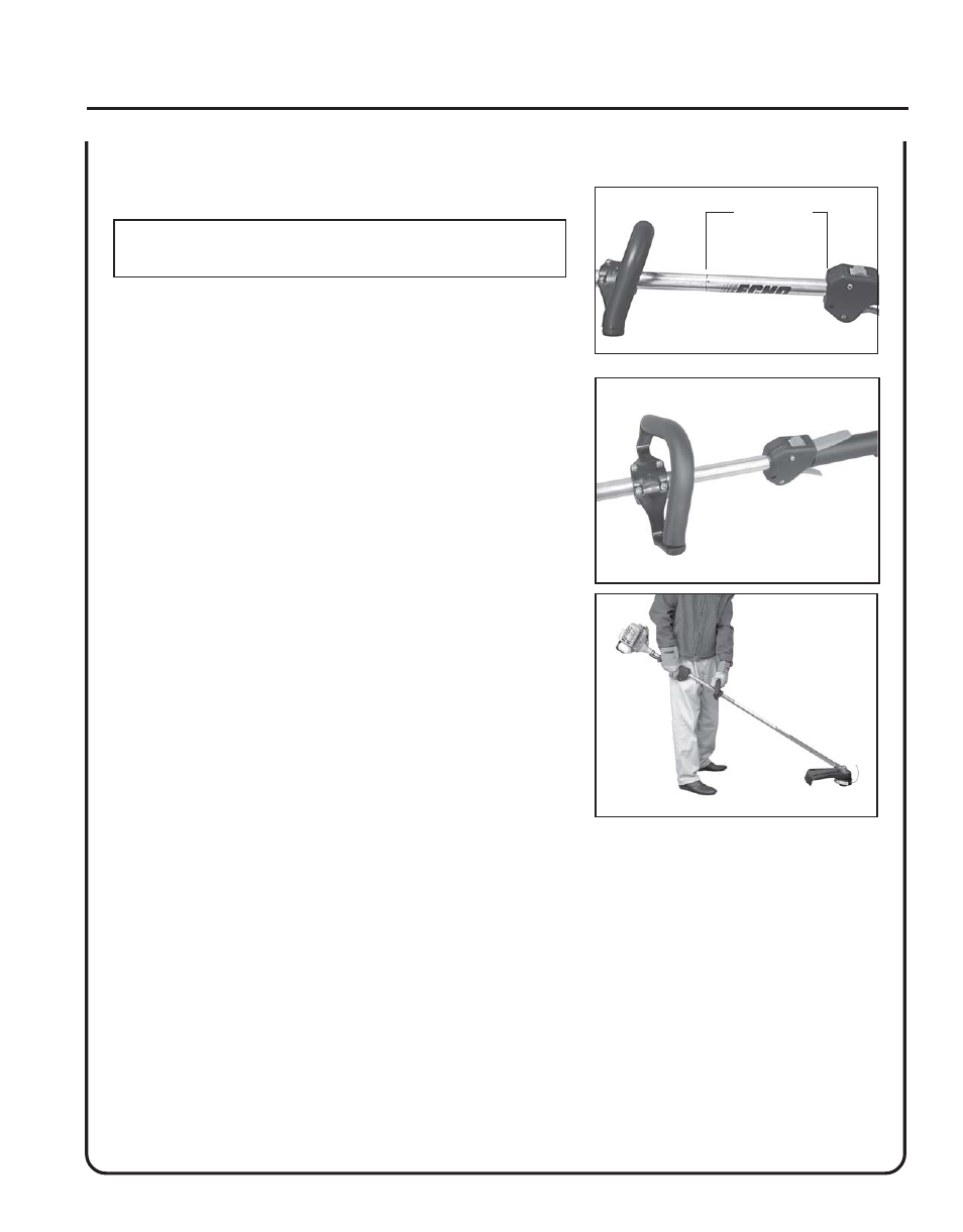 Front handle installation | Echo SRM-210 User Manual | Page 11 / 32