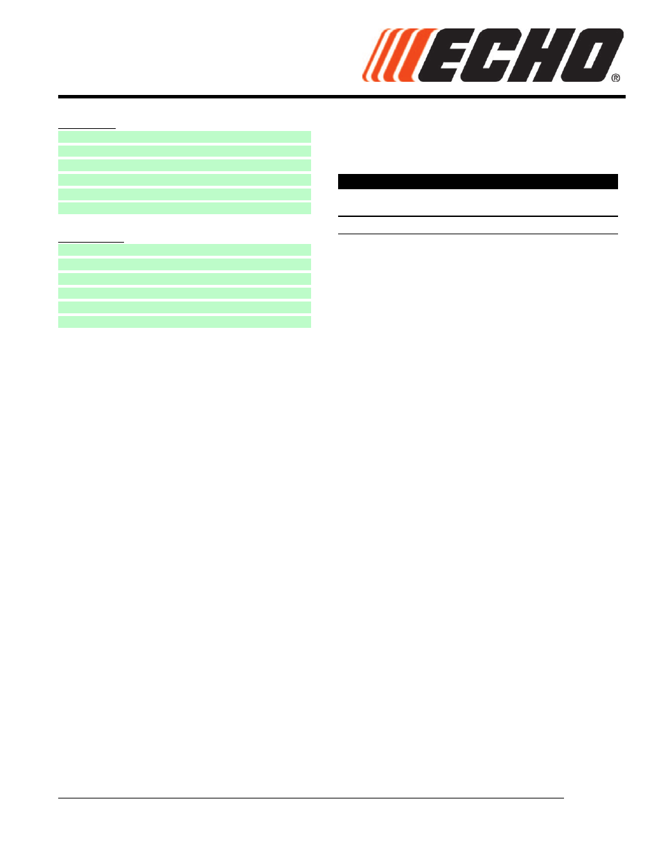 Echo SRM-225 User Manual | 44 pages