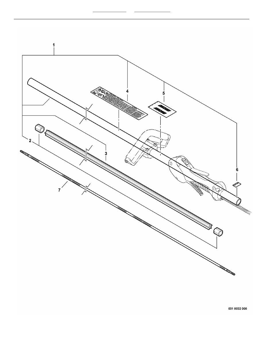 Main pipe assembly, flexible driveshaft | Echo SRM-225 User Manual | Page 26 / 44