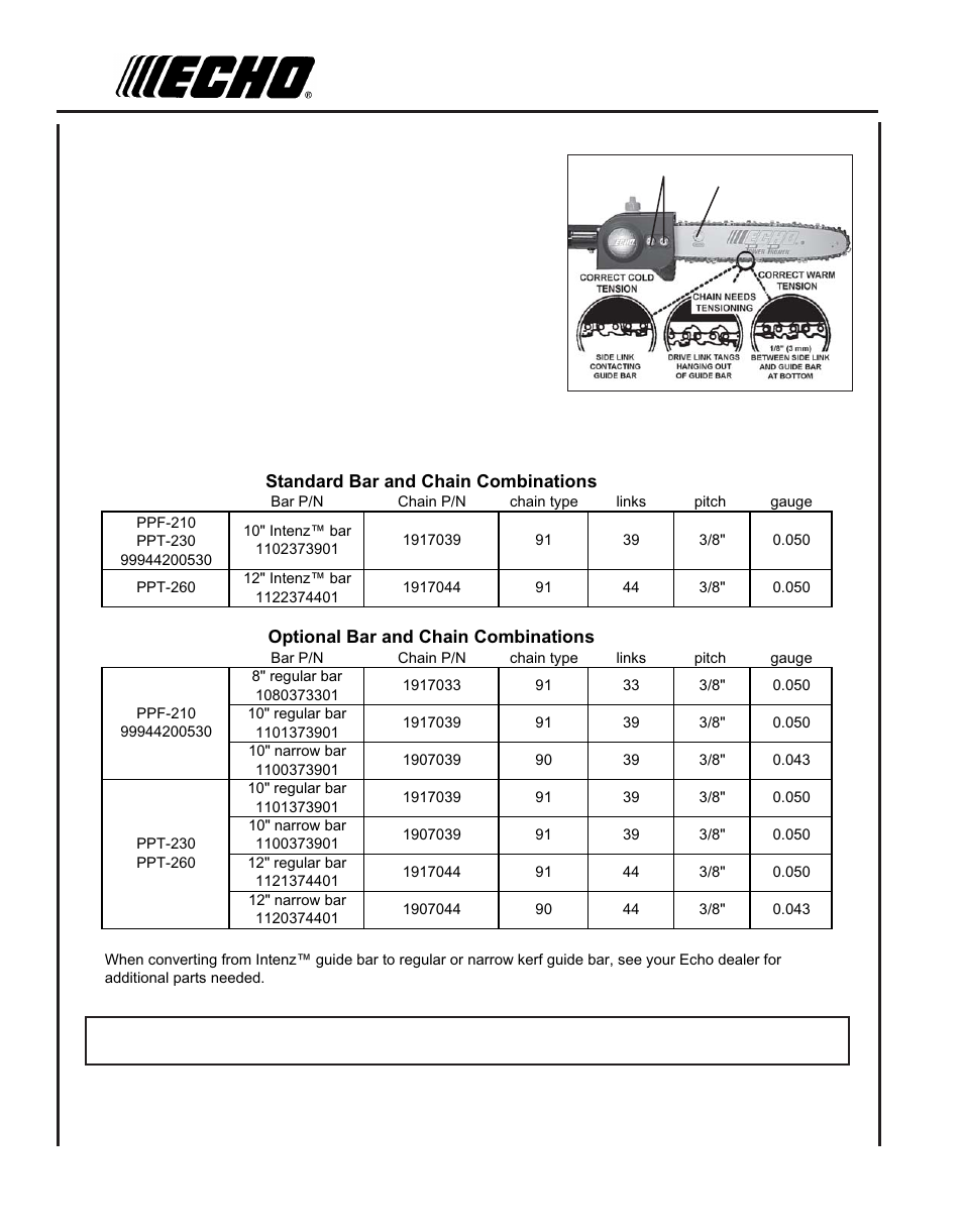 Echo PPT-260 User Manual | Page 26 / 32