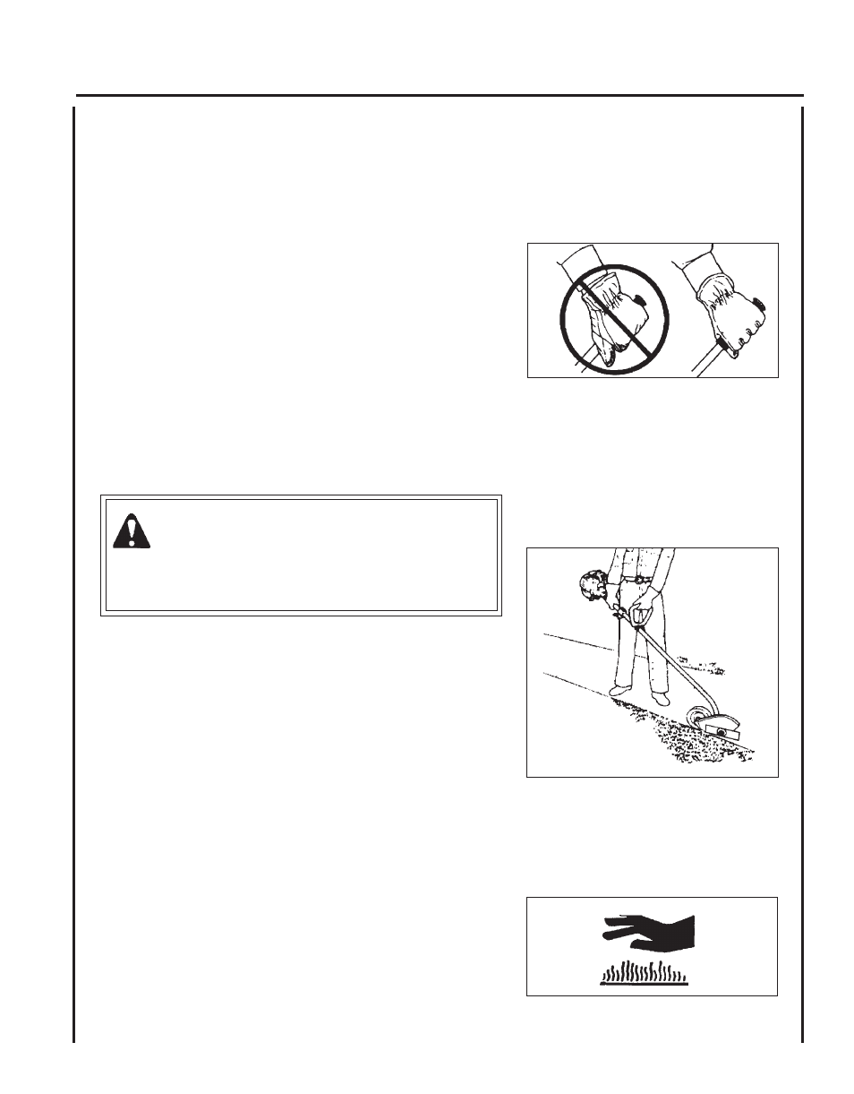 Warning | Echo PE-265 User Manual | Page 5 / 28