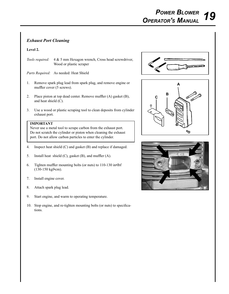 Echo PB-620ST User Manual | Page 19 / 28