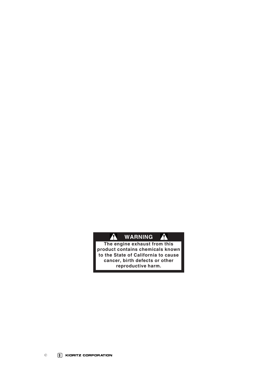 Warning | Echo CS-530 User Manual | Page 2 / 32