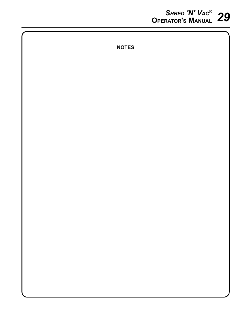 Echo SHRED'N'VAC ES-210 User Manual | Page 29 / 32