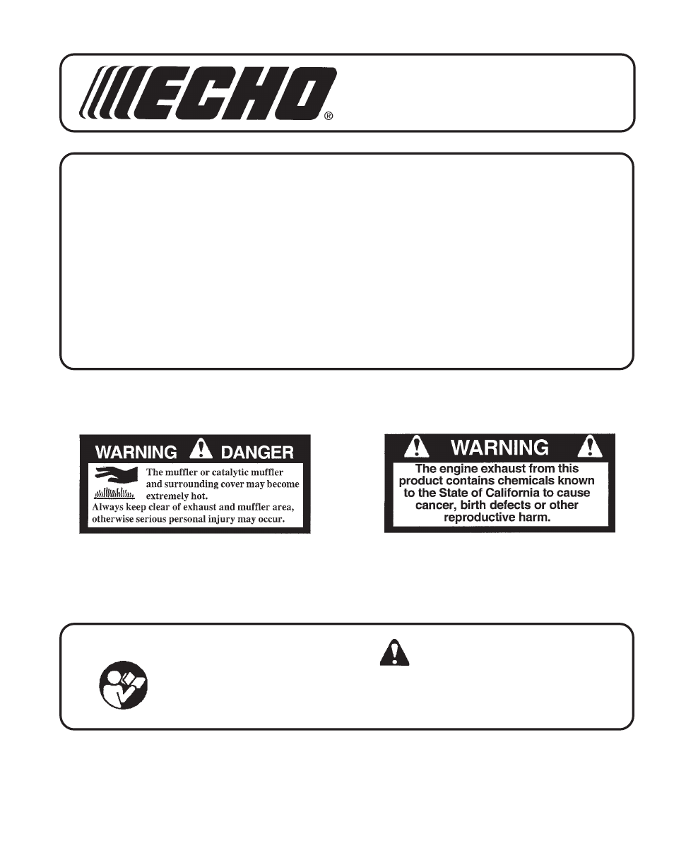 Echo GT-230 User Manual | 24 pages