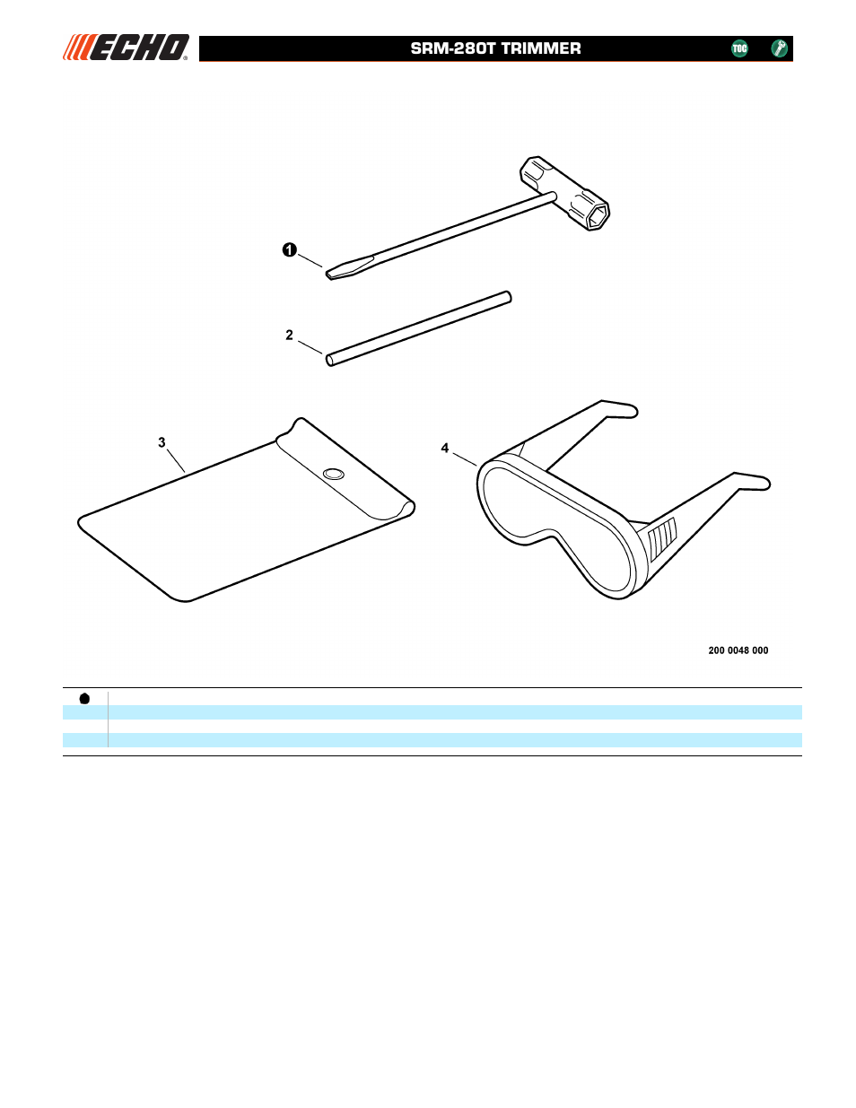 Tools herramientas, Srm-280t trimmer | Echo SRM-280T User Manual | Page 23 / 29