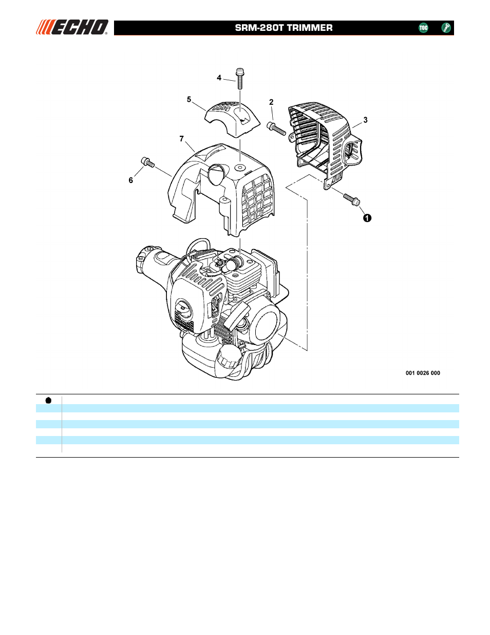 Srm-280t trimmer | Echo SRM-280T User Manual | Page 4 / 29