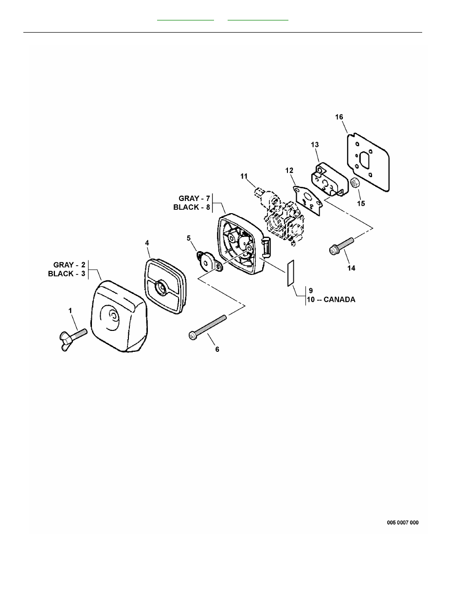 Intake | Echo GT-200 R User Manual | Page 12 / 44