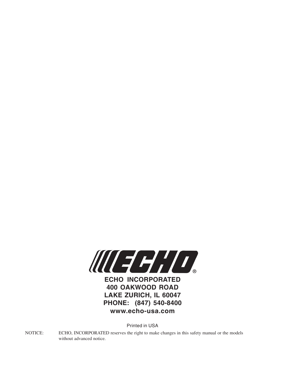 Echo Pole Pruner User Manual | Page 24 / 24