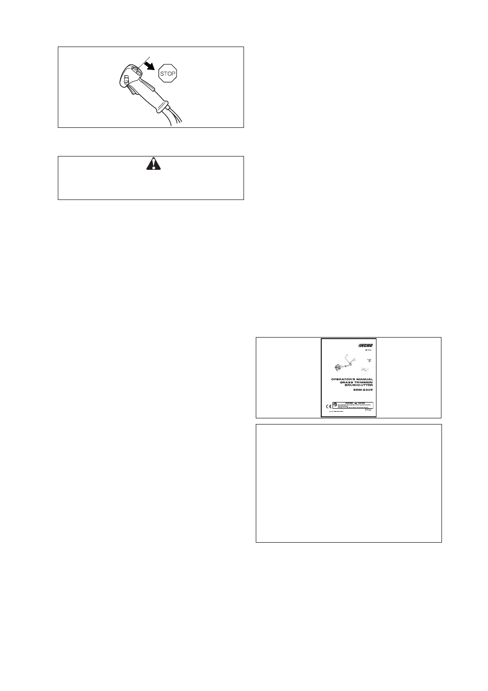 Storage | Echo SRM-2305 User Manual | Page 23 / 26