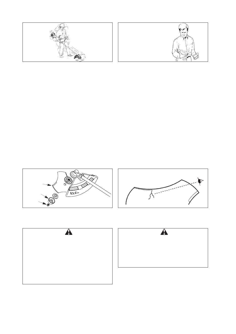 Rules for safe operation (with metal blade) | Echo SRM-2305 User Manual | Page 8 / 26