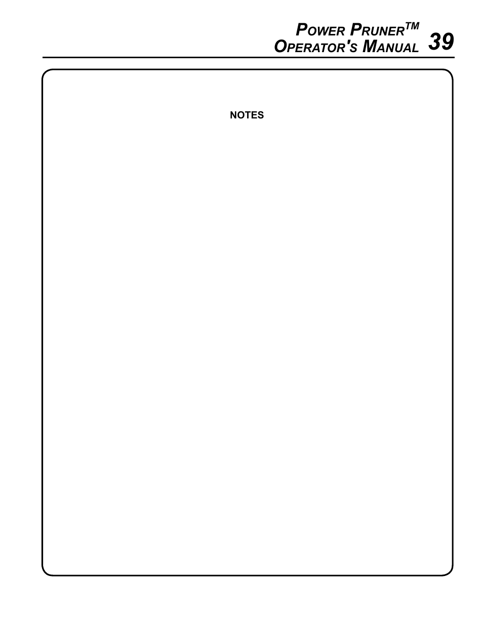 Echo PPT-280 User Manual | Page 39 / 40