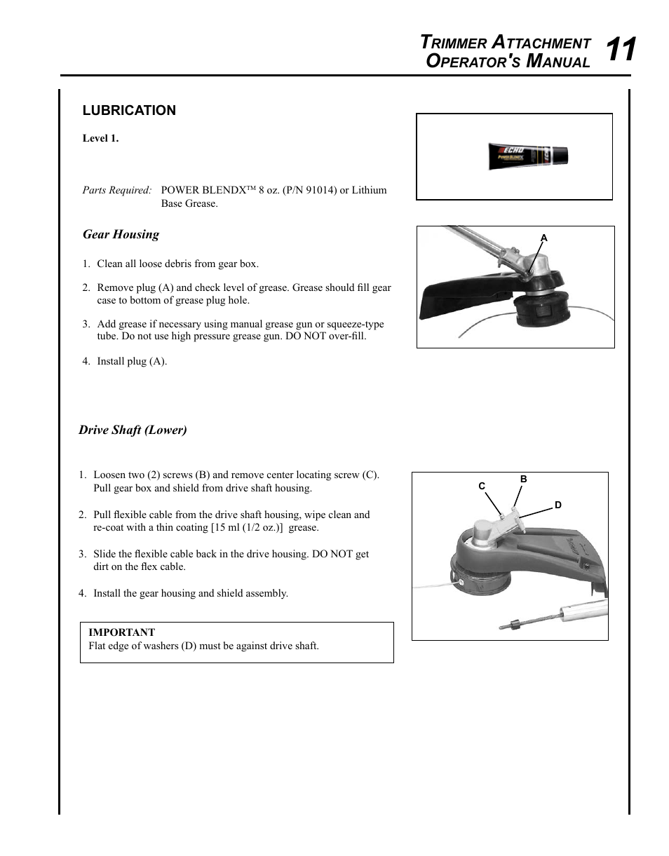 Echo 99944200540 User Manual | Page 11 / 16