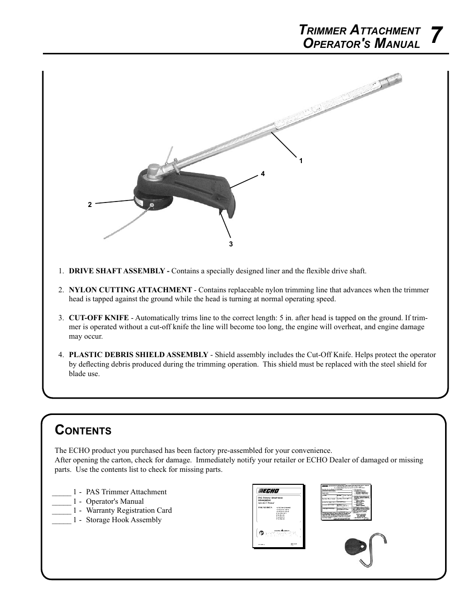 Echo 99944200540 User Manual | Page 7 / 16