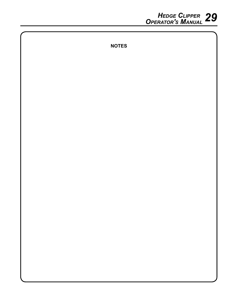Echo HC-235 User Manual | Page 29 / 32