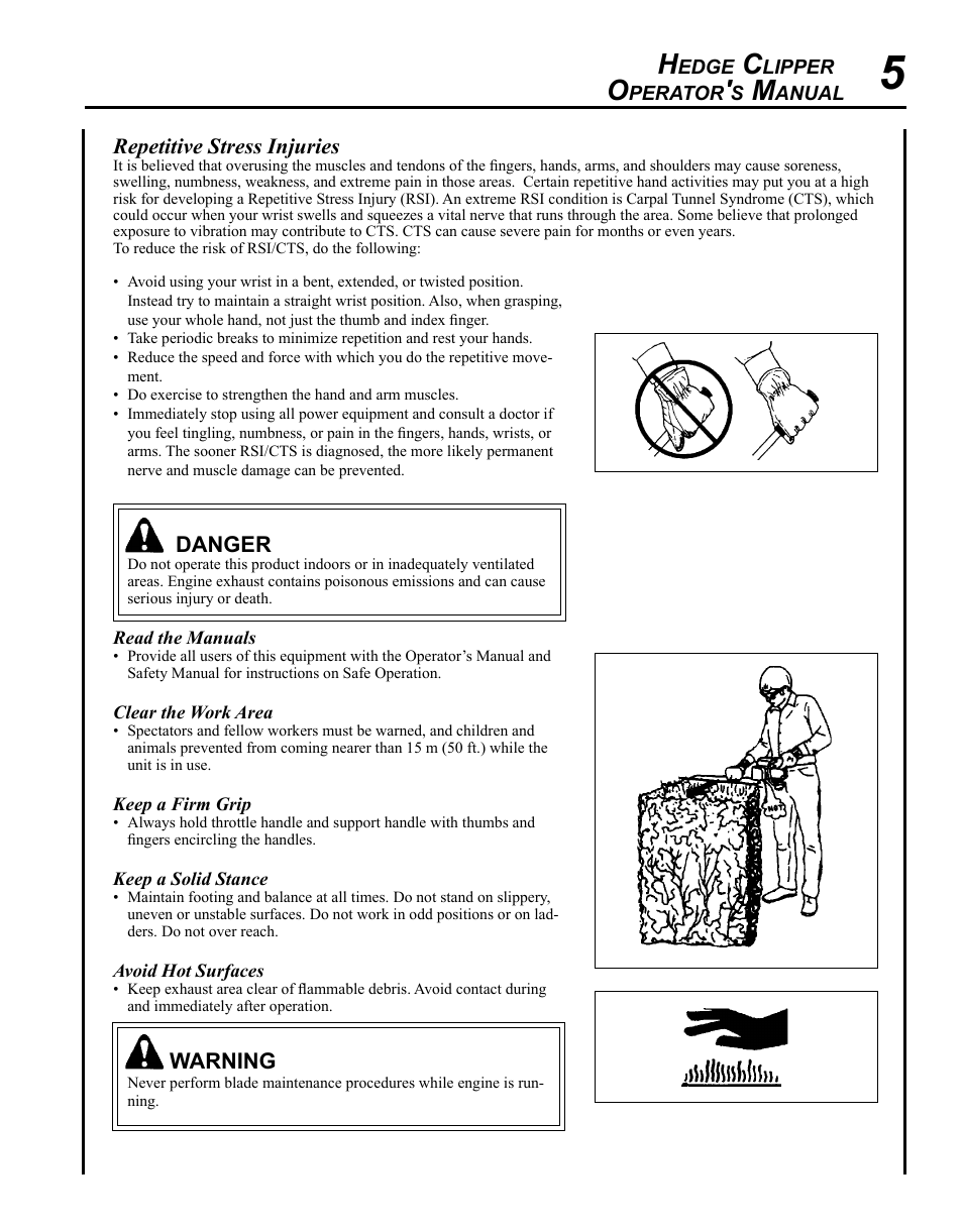 Echo HC-235 User Manual | Page 5 / 32