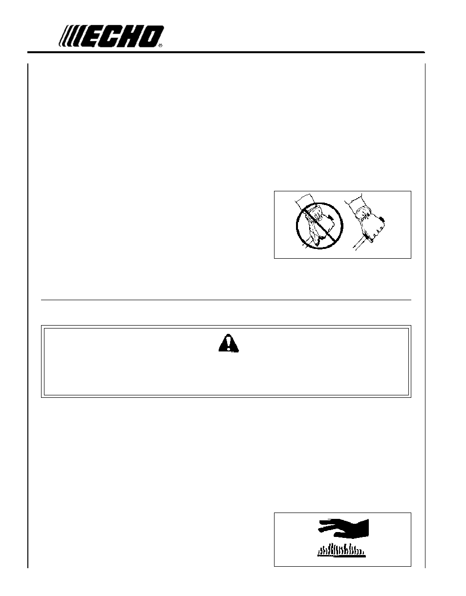 Warning danger | Echo SRM-260U User Manual | Page 6 / 32