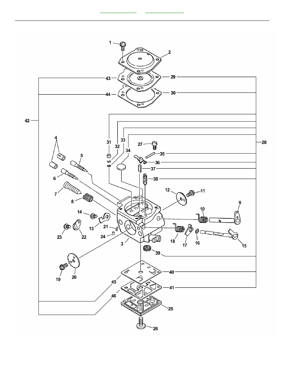 Carburetor -- hd-203 | Echo QV-670 User Manual | Page 6 / 24