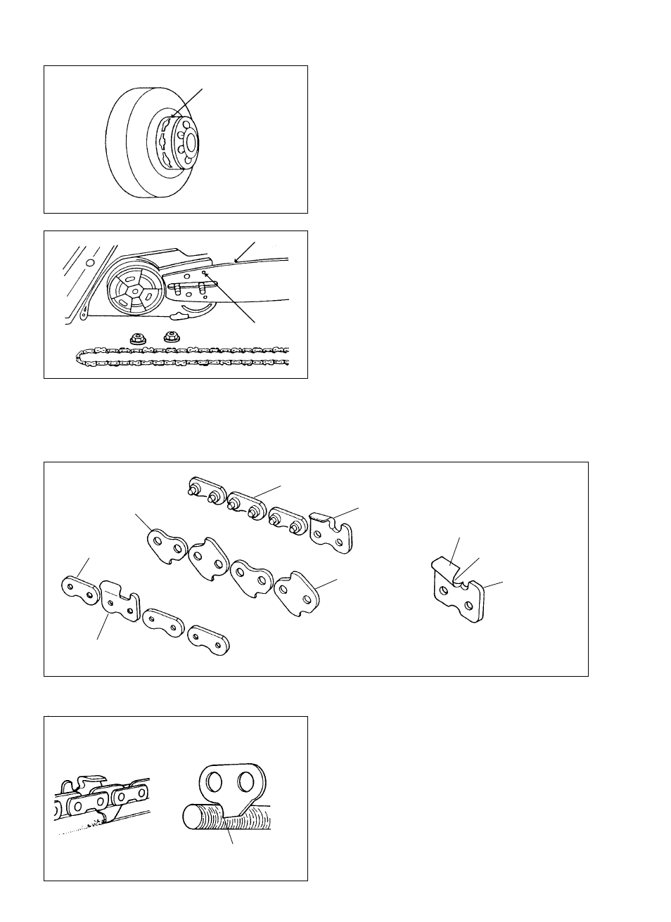 Setting the saw chain, Sprocket, Guide bar | Echo CS-510 User Manual | Page 22 / 28
