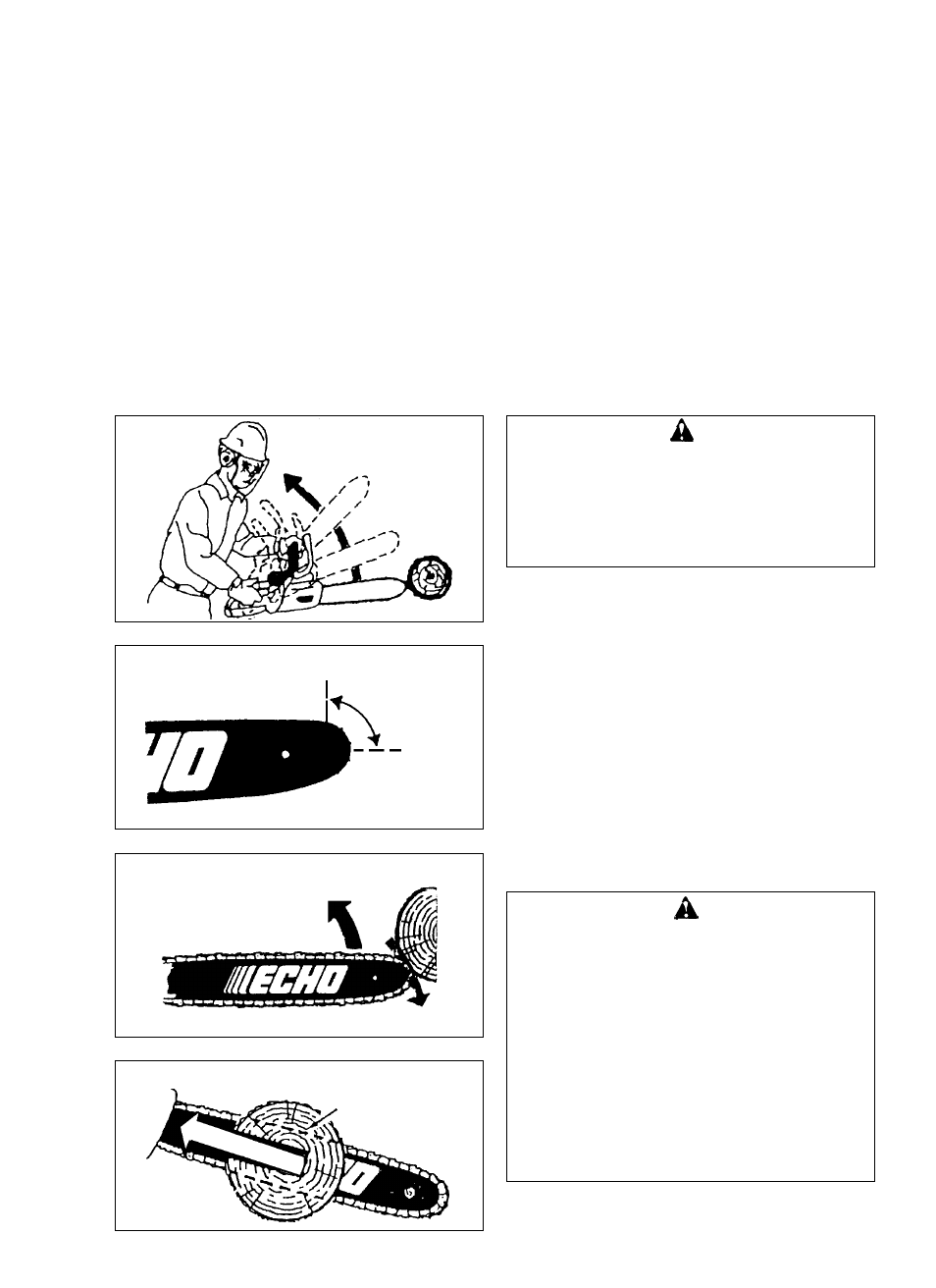 Correct use of chain brake, Spark arrestor muffler | Echo CS-510 User Manual | Page 9 / 28