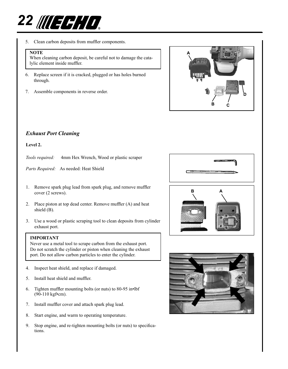 Echo SRM - 230S User Manual | Page 22 / 36