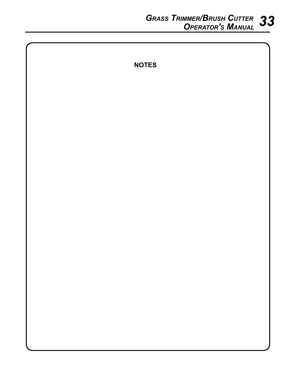 Echo SRM - 230S User Manual | Page 33 / 36