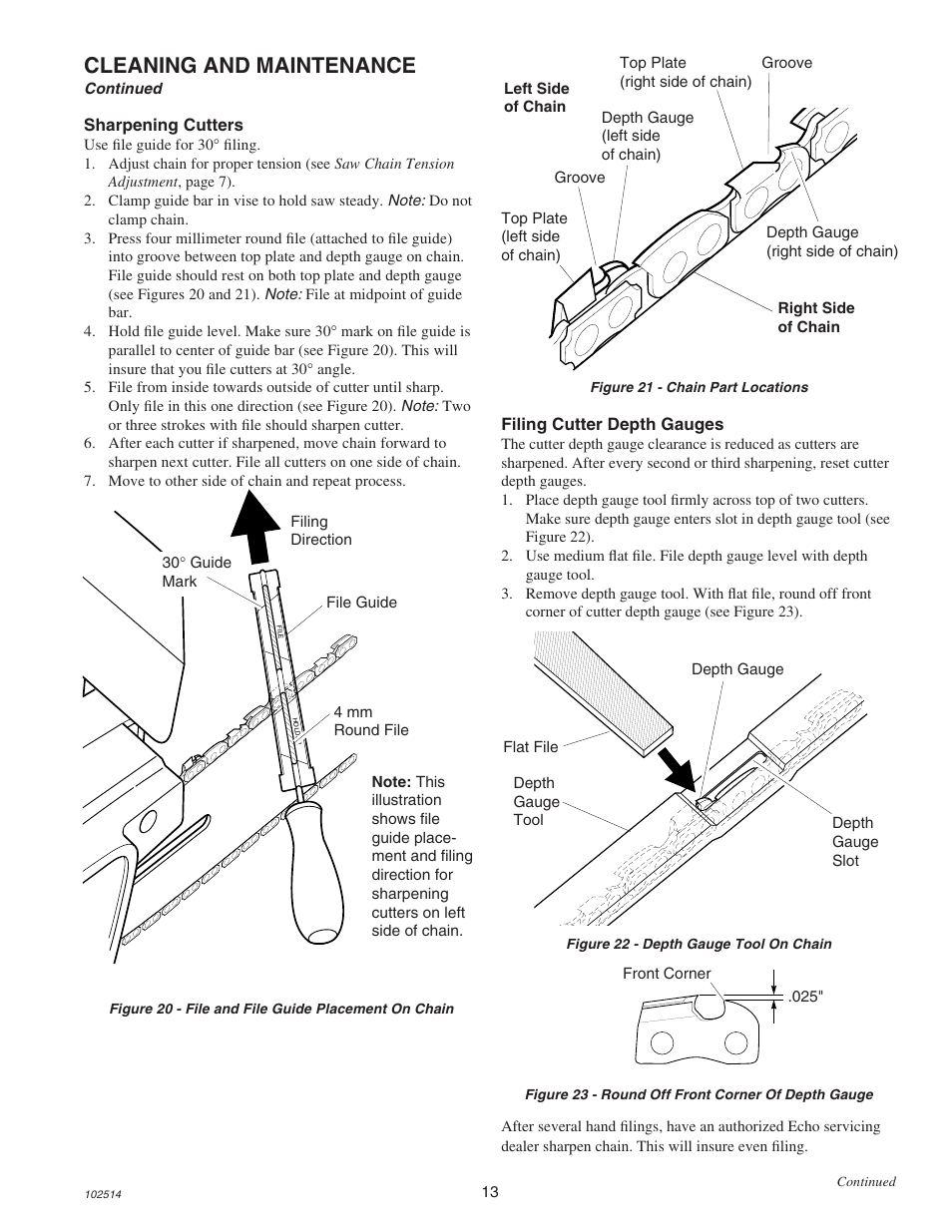 Cleaning and maintenance | Echo ECS-2000 User Manual | Page 13 / 16