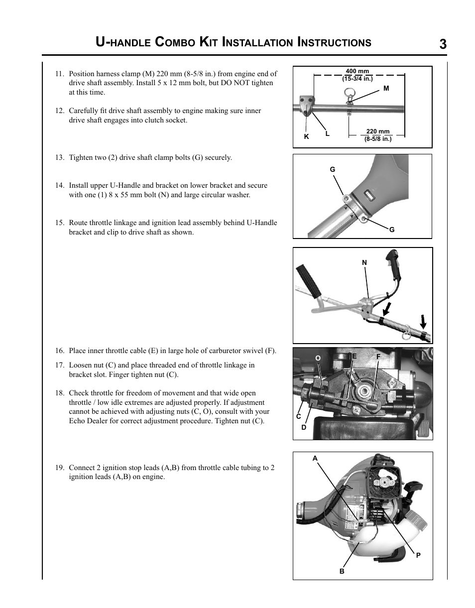 Echo SRM-225 User Manual | Page 3 / 24