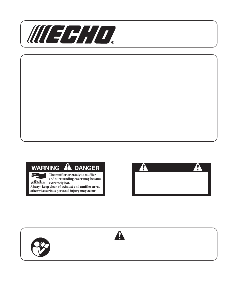 Echo SRM - 2601 User Manual | 40 pages
