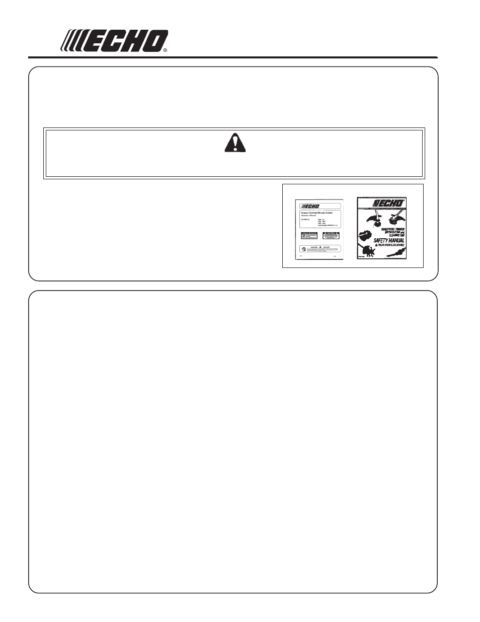 Echo SRM - 2601 User Manual | Page 2 / 40