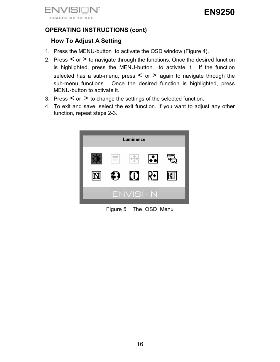 En9250 | Envision Peripherals EN9250 User Manual | Page 17 / 25