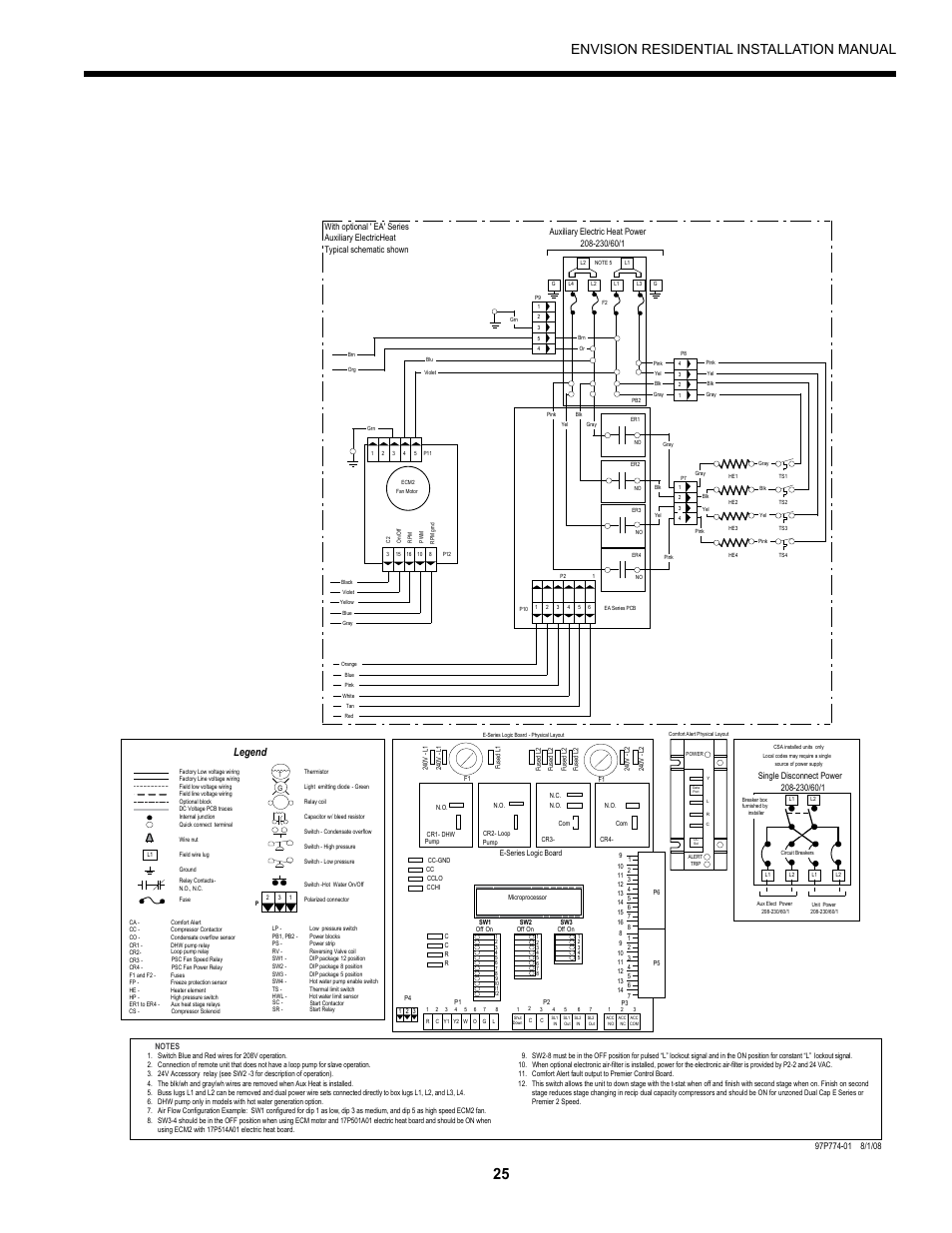 Envision residential installation manual, Legend | Envision Peripherals R-410A User Manual | Page 25 / 40