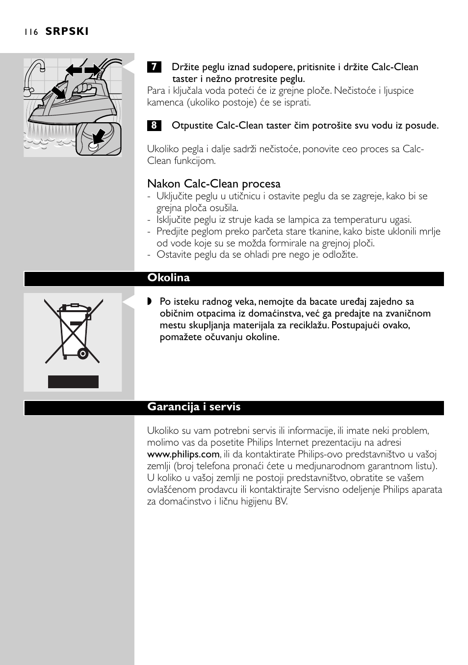 Philips GC3221 User Manual | Page 116 / 118