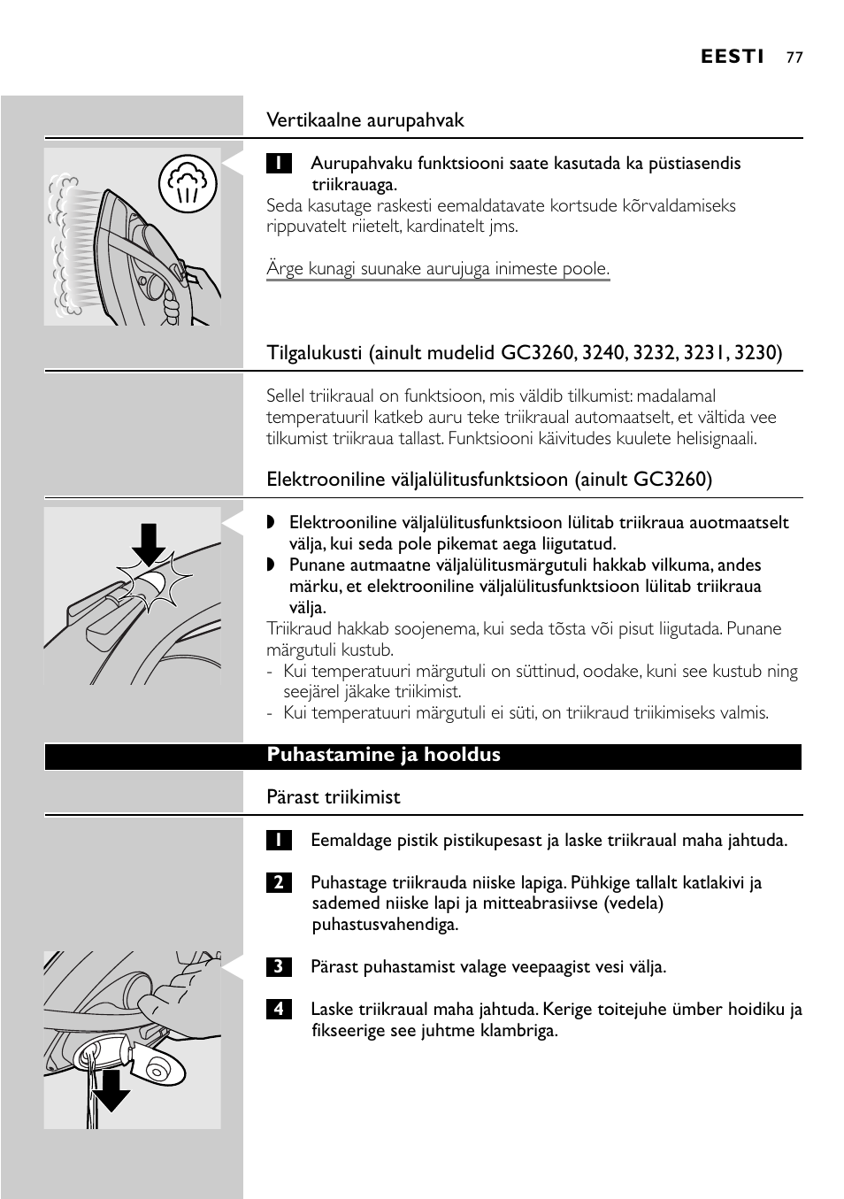 Philips GC3221 User Manual | Page 77 / 118