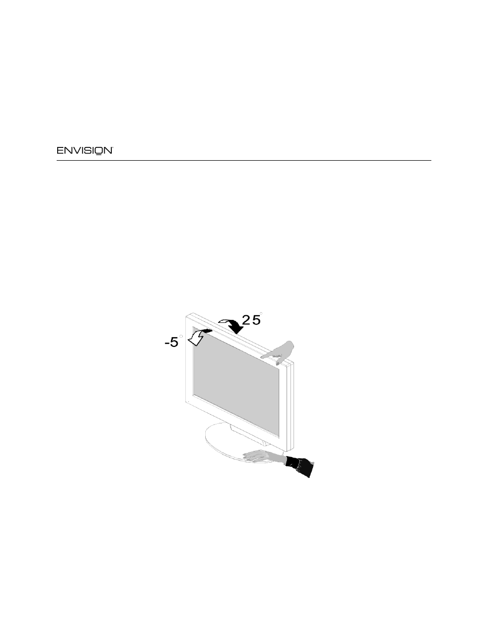 Before you operate the monitor, En7400e, Adjusting the viewing angle | How to install inf & icm file | Envision Peripherals EN7400e User Manual | Page 9 / 19