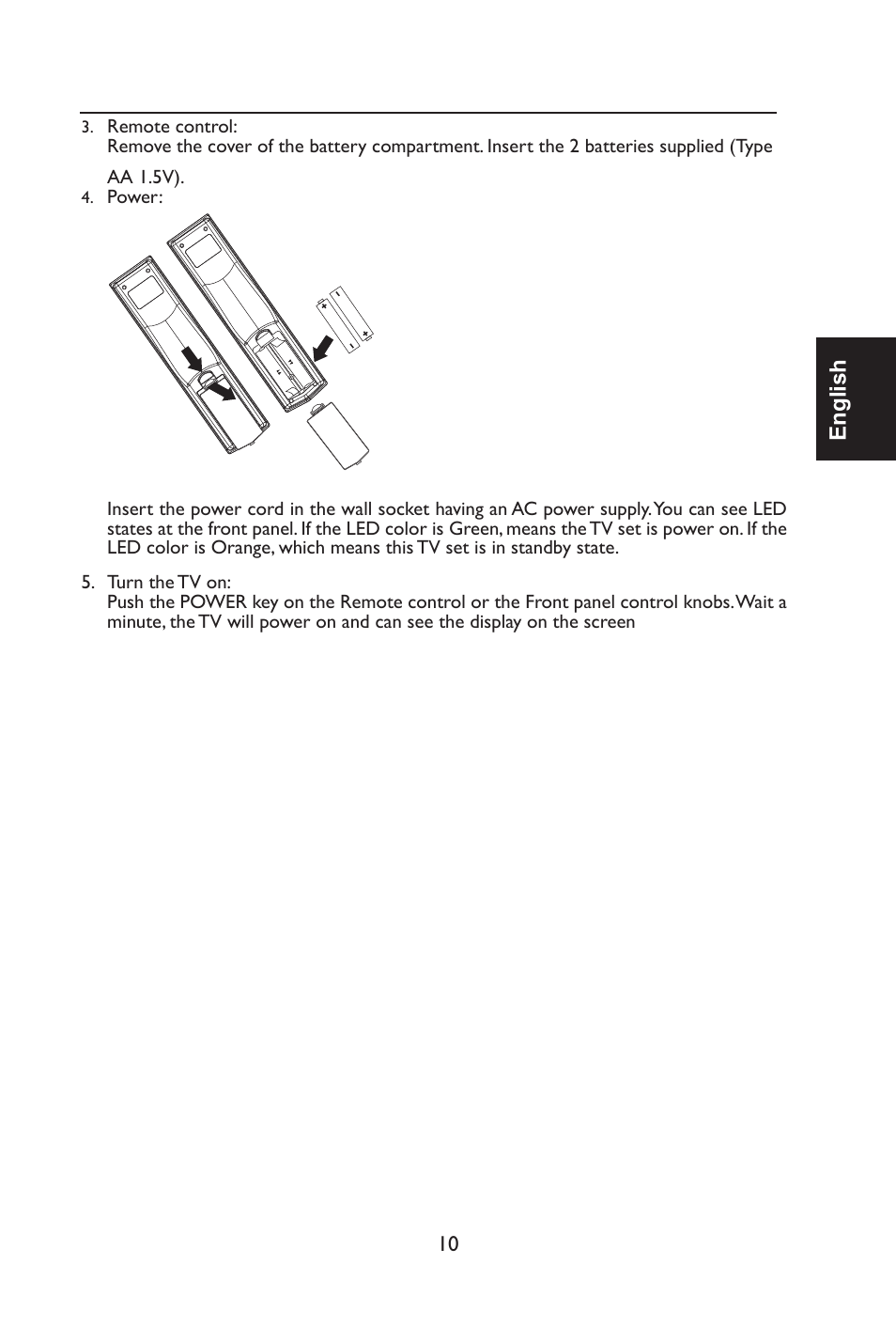 English | Envision Peripherals L42H761 User Manual | Page 12 / 37