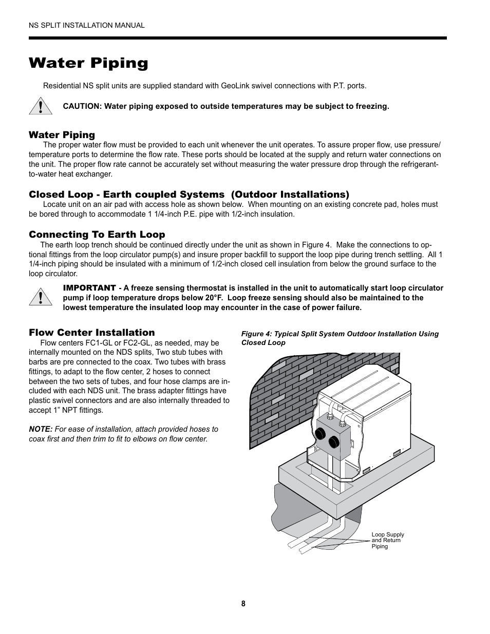 Water piping | Envision Peripherals Series User Manual | Page 10 / 32