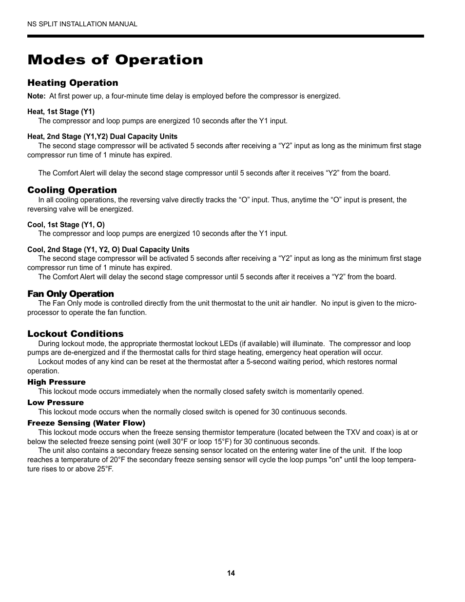 Modes of operation | Envision Peripherals Series User Manual | Page 16 / 32