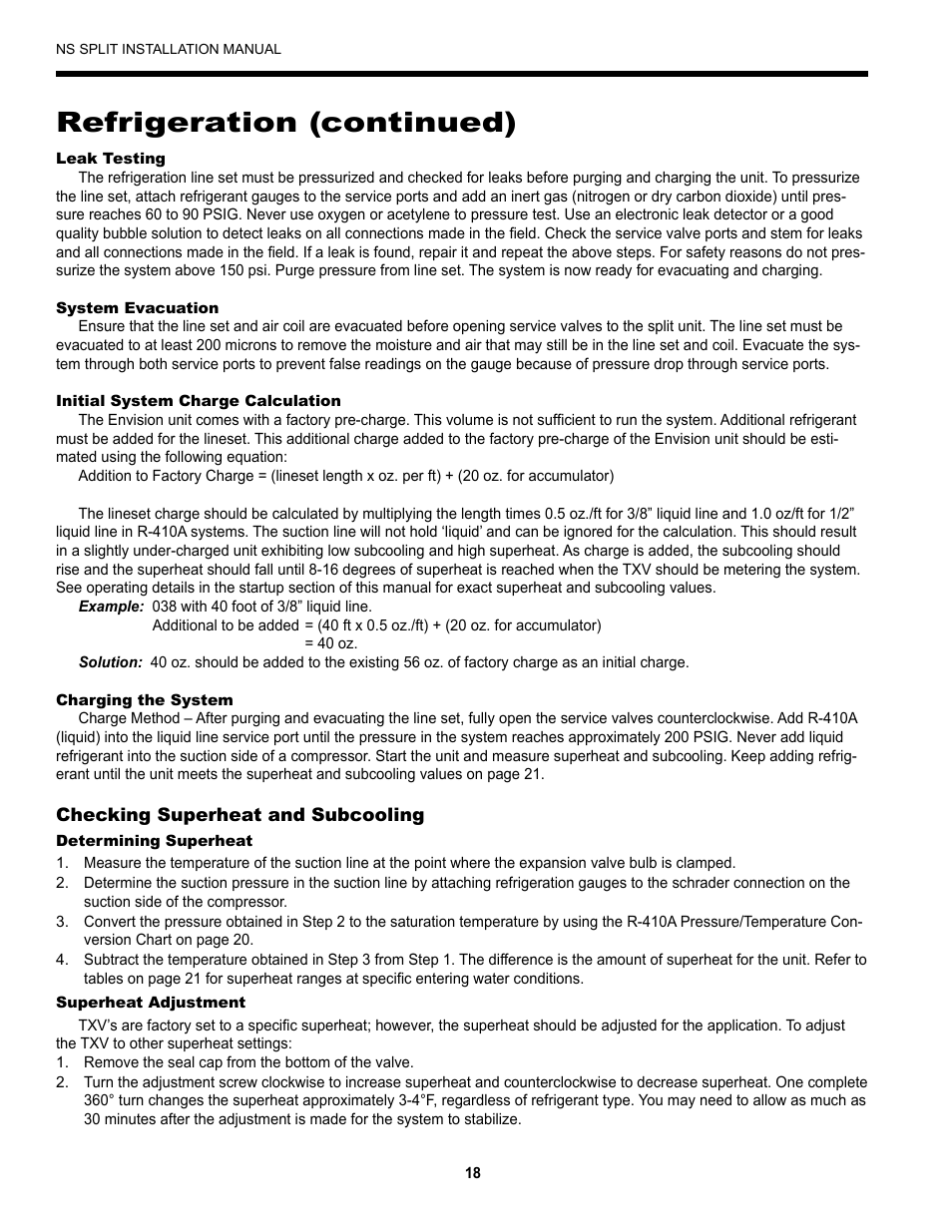 Refrigeration (continued) | Envision Peripherals Series User Manual | Page 20 / 32