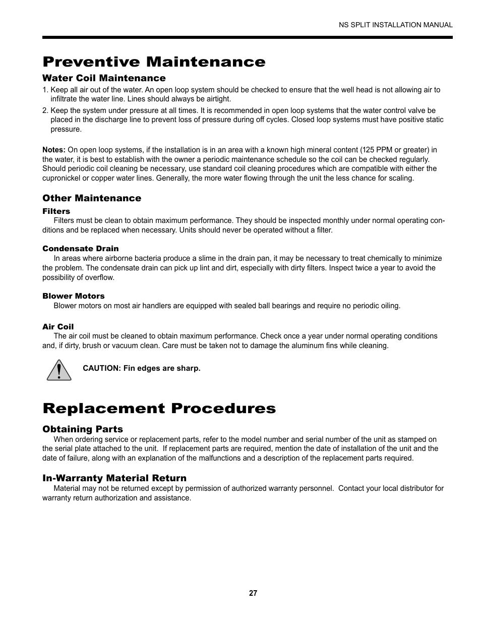 Preventive maintenance, Replacement procedures | Envision Peripherals Series User Manual | Page 29 / 32