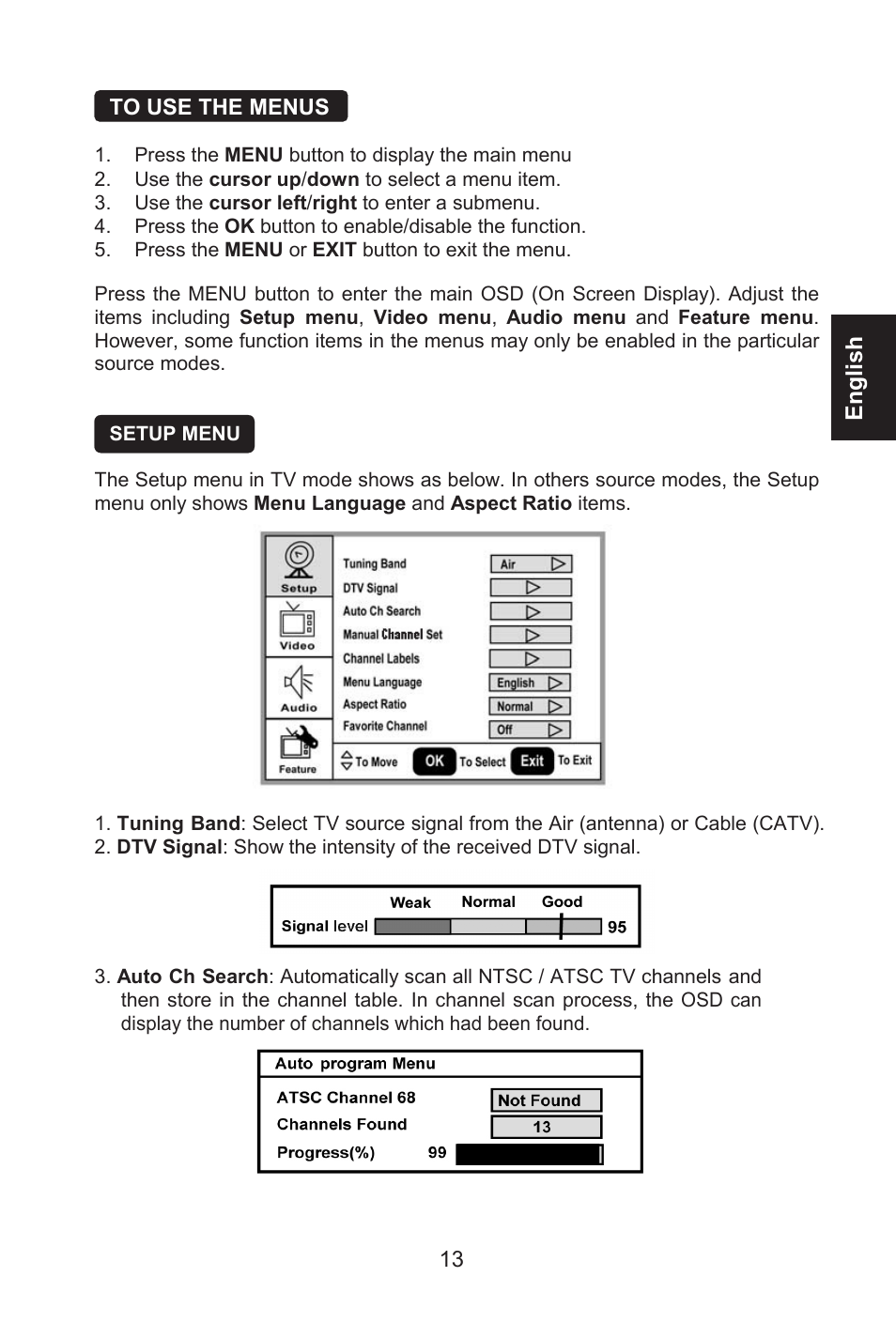 Envision Peripherals L32W461 User Manual | Page 14 / 79