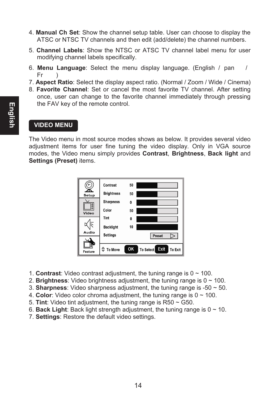 Envision Peripherals L32W461 User Manual | Page 15 / 79