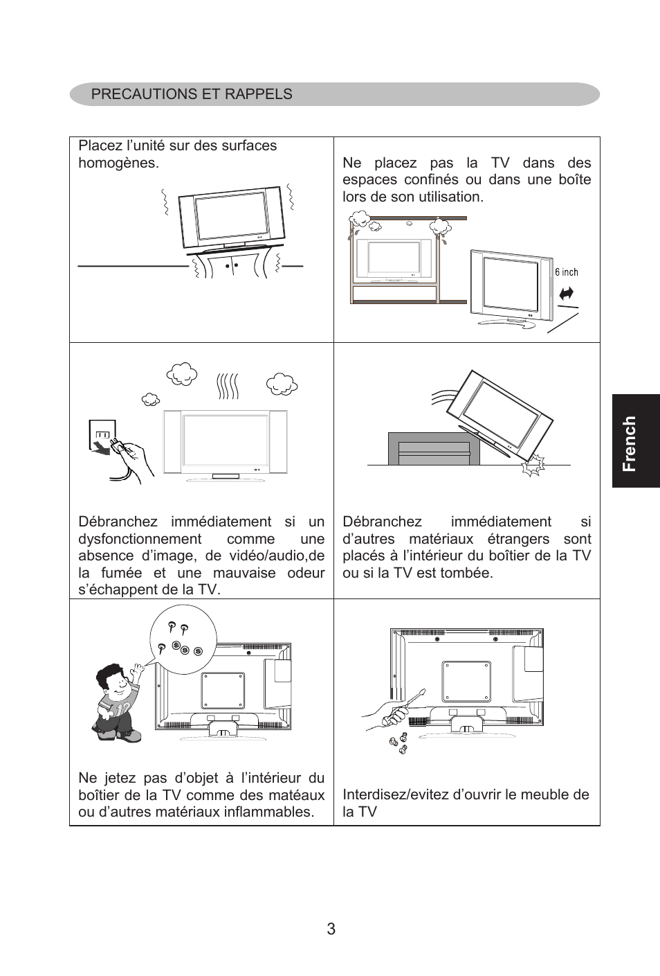 French | Envision Peripherals L32W461 User Manual | Page 30 / 79