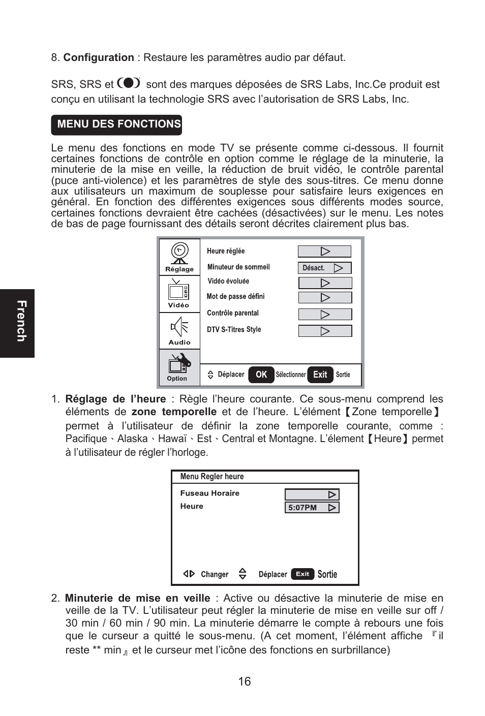 French | Envision Peripherals L32W461 User Manual | Page 43 / 79