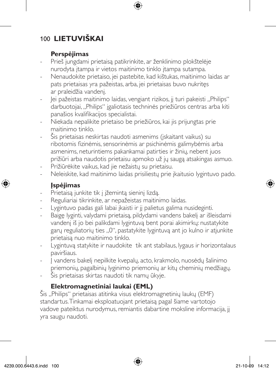 Philips GC4400 series User Manual | Page 100 / 224